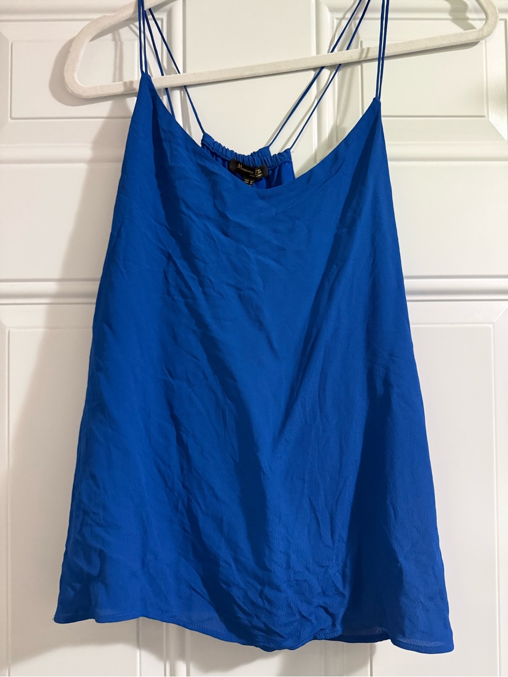 46. Massimo Dutti Royal Blue Double-Strap Camisole Medium